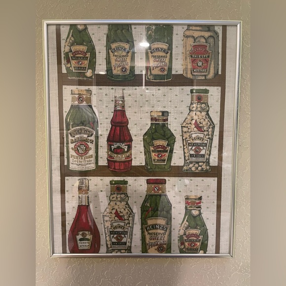 Other - Vintage Framed Needlework Bar Tapestry
